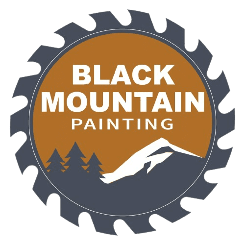 Orange and White Black Mountain Painting Logo
